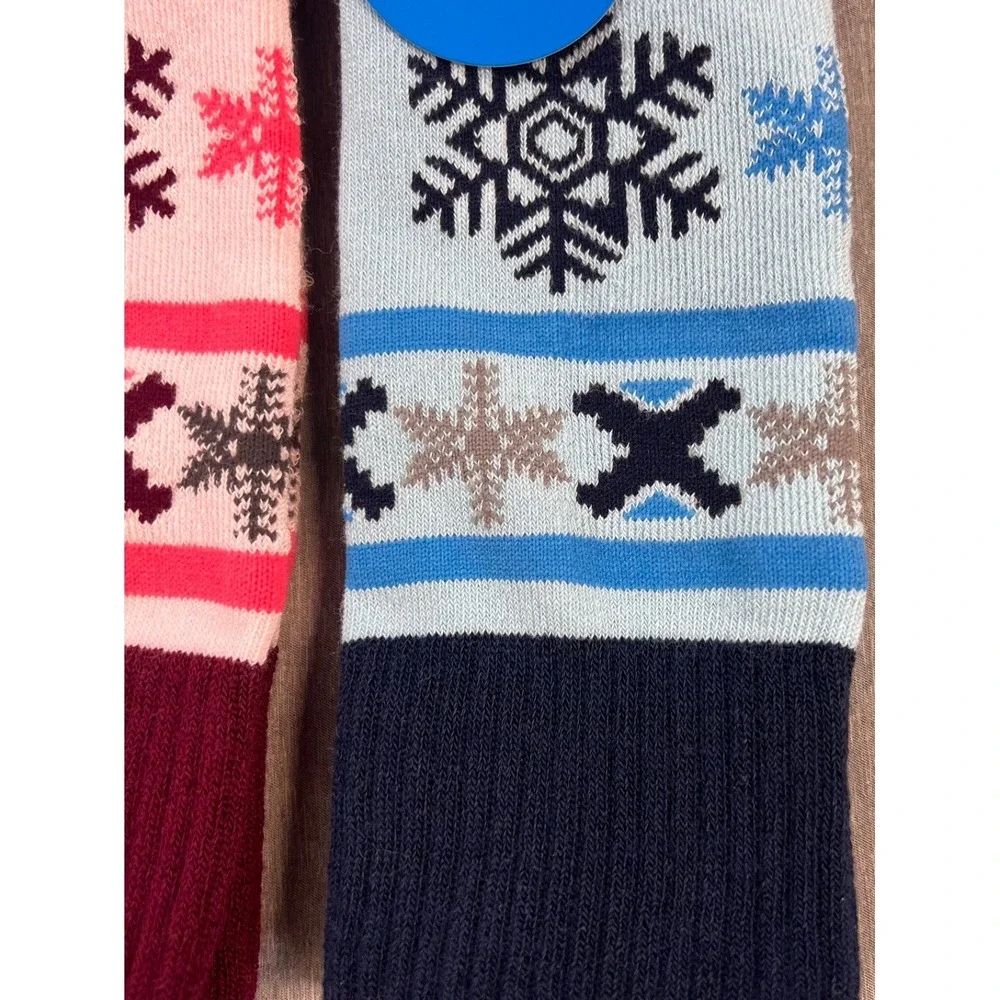 3 Pair‎ Columbia Womens Mens Medium Weight Thermolite over calf Ski Socks MED